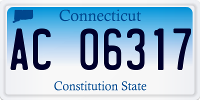 CT license plate AC06317