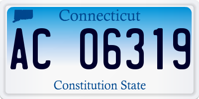 CT license plate AC06319