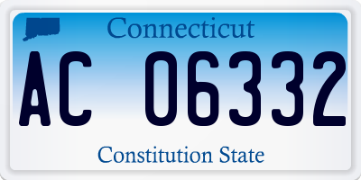 CT license plate AC06332