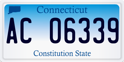 CT license plate AC06339