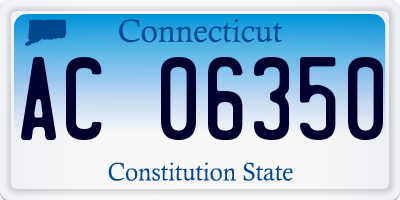 CT license plate AC06350