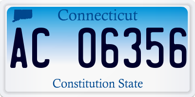 CT license plate AC06356