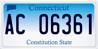 CT license plate AC06361