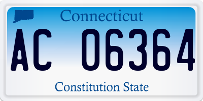 CT license plate AC06364