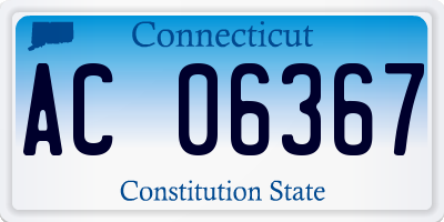 CT license plate AC06367