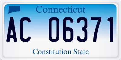 CT license plate AC06371