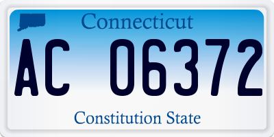 CT license plate AC06372