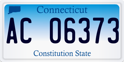 CT license plate AC06373