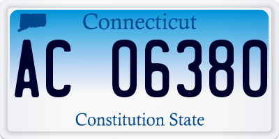 CT license plate AC06380