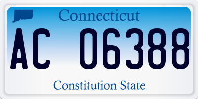 CT license plate AC06388