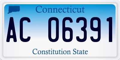 CT license plate AC06391