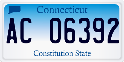 CT license plate AC06392