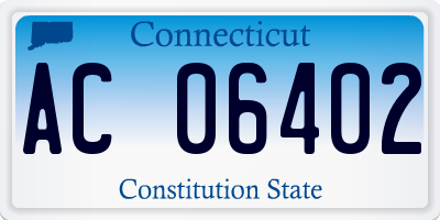 CT license plate AC06402