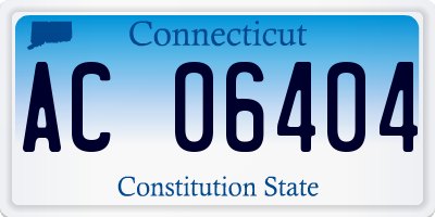 CT license plate AC06404