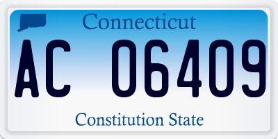 CT license plate AC06409