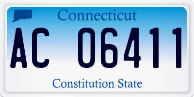 CT license plate AC06411