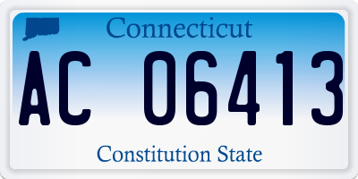 CT license plate AC06413