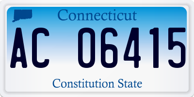 CT license plate AC06415