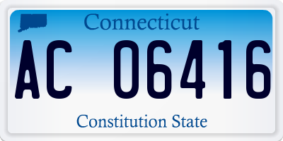 CT license plate AC06416