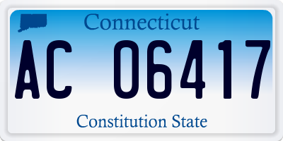 CT license plate AC06417