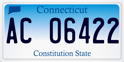 CT license plate AC06422