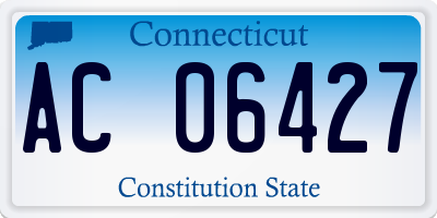 CT license plate AC06427