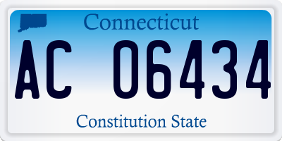 CT license plate AC06434