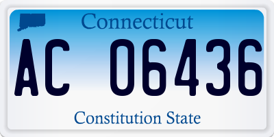 CT license plate AC06436