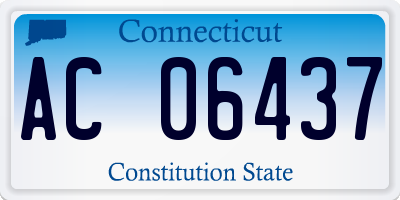 CT license plate AC06437