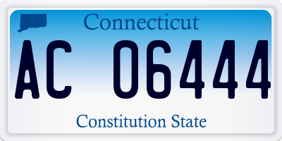 CT license plate AC06444