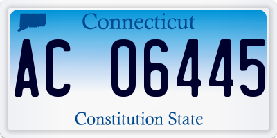 CT license plate AC06445