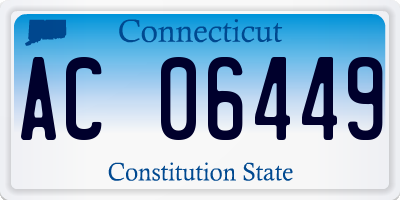 CT license plate AC06449