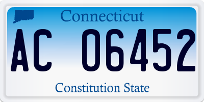 CT license plate AC06452