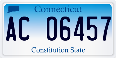 CT license plate AC06457