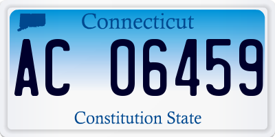 CT license plate AC06459