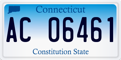 CT license plate AC06461