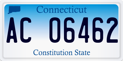 CT license plate AC06462