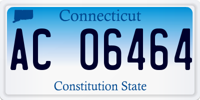 CT license plate AC06464