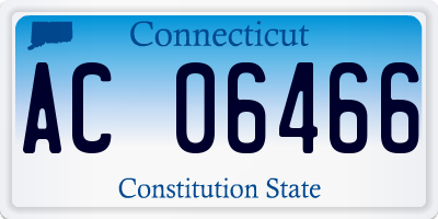 CT license plate AC06466