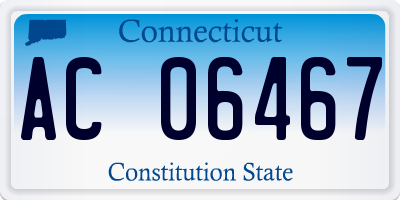 CT license plate AC06467