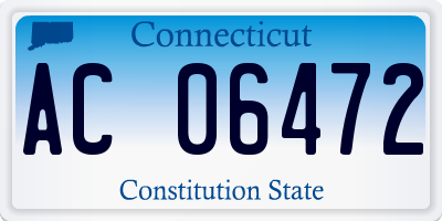 CT license plate AC06472