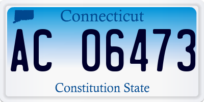 CT license plate AC06473