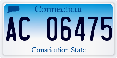 CT license plate AC06475