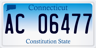 CT license plate AC06477