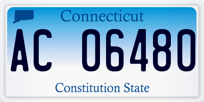 CT license plate AC06480