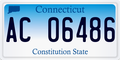 CT license plate AC06486