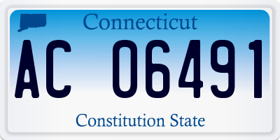 CT license plate AC06491