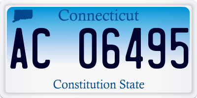 CT license plate AC06495