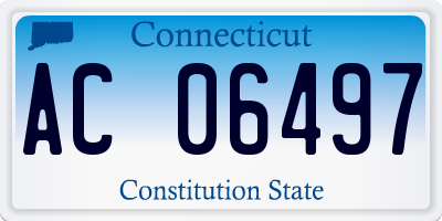 CT license plate AC06497