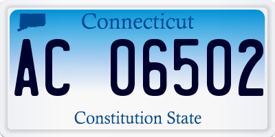 CT license plate AC06502